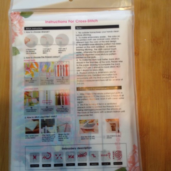 Maydear Stamped Tea Cup Cross Stitch Kit - Picture 2 of 5